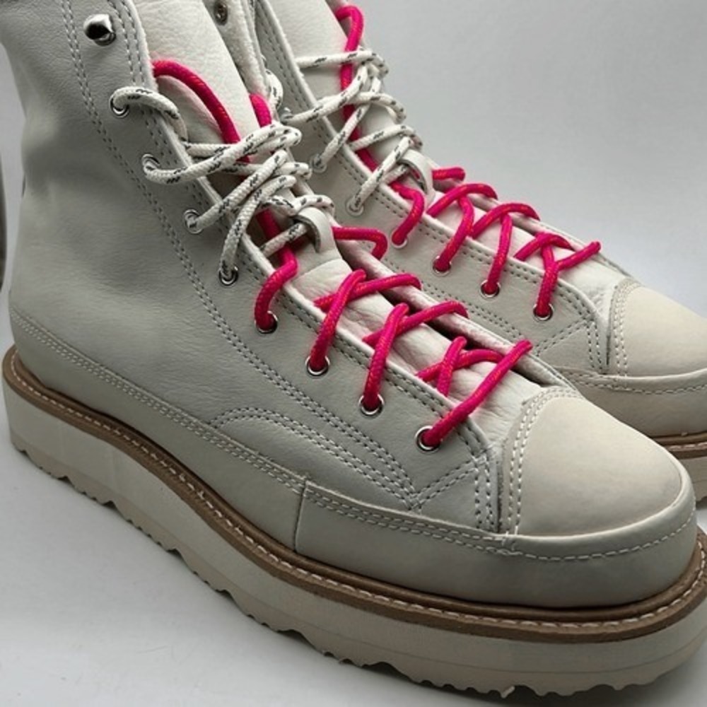 Converse Chuck Taylor Crafted Boot Hi Egret/Ivory/Pink 173212C M 8.5 | W 10- NWB